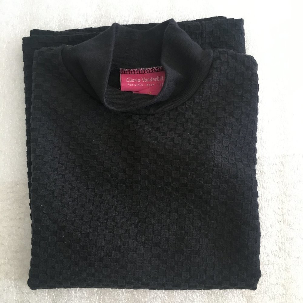 Girl's Short Sleeves Turtleneck T-Shirt